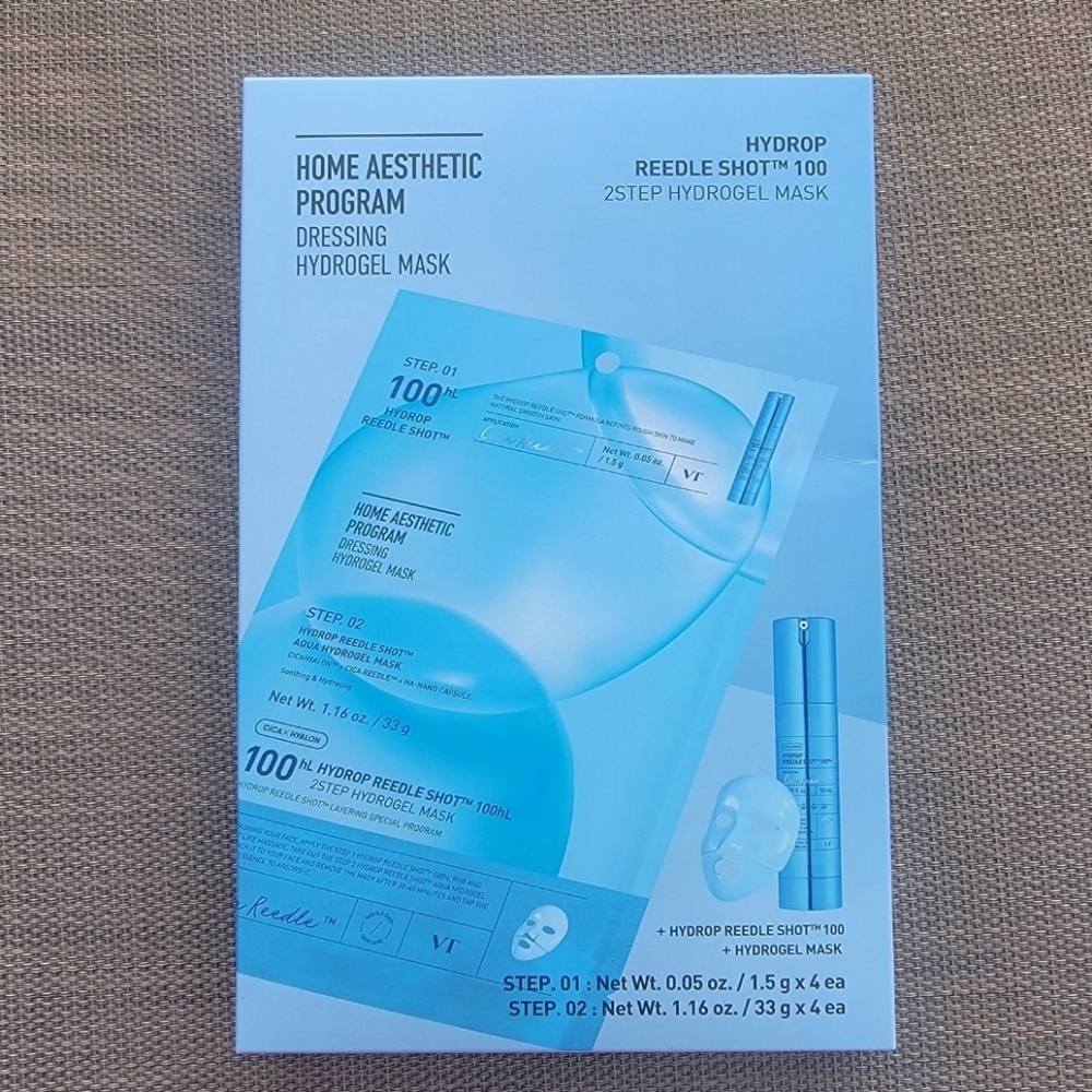 VT Cosmetics Reedle Shot 100 Hydrogel Mask 2 Step Set (4 masks)